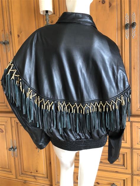 versace collection lambskin leather blazer